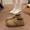 Suela suave suela gruesa pedal de pie cobertura total Birkenstock zapatos individuales mujer nuevo aumento 2026 persona perezosa otoño Birkenstock pantuflas mujer
