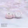 Suministro Transfronterizo de Cuentas Cerámicas Planas de Colores con Agujero Grande, Accesorios para Ropa, Cuentas Espaciadoras, Accesorios para Joyería DIY de Pulseras, Accesorios con Cuentas