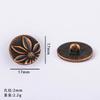 Venta caliente transfronteriza: botón turquesa retro, accesorios de aleación, botón de amor con flor DIY, accesorios de Amazon