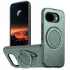 Funda Adecuada para Teléfono Google Pixel 10A con Textura Similar a la Piel, Anillo Giratorio de 360 Grados, Soporte Magnético con Amortiguación, Google 10 Pro