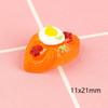Accesorios de Resina con Temática de Comida, Fundas para Teléfono Hechas a Mano para DIY, Pasadores para el Cabello, Hebillas para Zapatos, Llaveros para Botellas de Agua, Colgantes con Temática de Comida