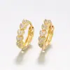 Pendientes de Aro Geométricos de Corazón Transfronterizos Europeos y Americanos Xuping Aleación de Cobre Estilo de Moda Simple Elegante Pendientes Hechos a Medida