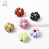 Estilo Ins Liga Flor Grande Gota de Óleo Contas com Furo Reto Corrente de Celular Pulseira Chaveiro Acessórios para Joias DIY Contas Versáteis
