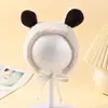 Bonito y Súper Adorable Sombrero de Peluche para Otoño e Invierno, Cálido y Versátil Sombrero Lei Feng de Forro Polar para Bebé con Protección para las Orejas