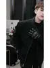 Chaqueta de Vuelo Desestructurada Estilo Americano de Alta Resistencia para Hombre, Diseño Otoñal, Chaqueta de Béisbol Fresca y Elegante con Cuello Alto