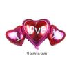 Nuevo globo de aluminio de tres piezas con forma de corazón para confesión de amor, fiesta de cumpleaños, celebración de boda, decoración de confesión, venta al por mayor