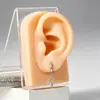 Aretes de nicho de rayo con incrustaciones de diamantes, aretes de diseño moderno, aretes personalizados para combinar con todo, joyería para orejas de moda europea y americana para hombres y mujeres