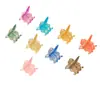 Pinza para el Cabello de Mariposa de Cristal Super Hada, Pasador Colorido, Pinza de Tiburón Pequeña Transparente Simple, Accesorio para el Cabello para Media Cola de Caballo en la Parte Posterior de la Cabeza