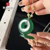 Colgante de paz de calcedonia de ágata tipo hielo natural, colgante estilo antiguo de calcedonia verde, accesorios para manualidades, ventas en vivo y servicios de dropshipping