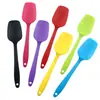 Espátula Pequeña de Silicona, Espátula en Forma de T de Lengua de Pato Integrada, Espátula Verde para Mezclar Crema, Ensalada, Espátula Todo Incluido para Crema