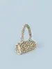 Bolso de Mano Suave Personalizado Nuevo 2024 Color Té Marrón Leche Castaña Bolso Hecho a Mano con Cuentas Regalo Creativo