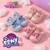 Nuevas sandalias infantiles de dibujos animados con suelas blandas y diseño antideslizante, estilo My Little Pony, para niñas y niños pequeños, adecuadas para el verano al aire libre, zuecos de punta cerrada