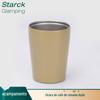 Copo de café de camada dupla estilo japonês 304 aço inoxidável copo de beber ao ar livre caneca de copo montado no carro copo portátil acompanhando copo