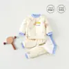 Conjunto de Roupas de Algodão para Bebê Outono e Inverno Conjunto Separado Quente Espesso Estiloso para Sair Jaqueta de Algodão para Recém-nascido Roupas de Inverno Roupas de Ano Novo
