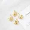 Girasol Minimalista con Diamantes, Turquesa y Estrellas Accesorios de Joyería para Collares, Colgantes y Pendientes DIY