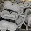 Antifaz de seda con forro de esponja blanca prensada en caliente, espuma viscoelástica prensada en caliente para dormir con compresa caliente, acolchado para antifaz bloqueador de luz