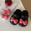 Zapatos Redondos con Moño de Corazón para Niña Zapatos de Verano para Exteriores Lindos para Niña Doble Uso Zapatos de Playa