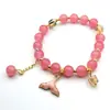 Pulsera Joyería Estilo Nacional, Pulsera Flor de Lirio del Valle Estilo Chino, Cuentas de Buda Tapa de Leche, Pulsera Flor Explosión, Cuentas Redondas de 10 mm, Pulsera de Perlas de Imitación