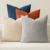 Funda de almohada de pana de color liso transfronteriza, funda de cojín a rayas, decoración de sofá textil para el hogar, respaldo personalizado de rayas de maíz