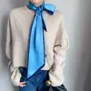 Cinturón Bufanda Larga de Seda Minimalista Estilo Francés con Lunares para Mujer, Adecuado para Combinar con Jeans, un Accesorio de Cintura de Alta Gama