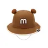 M-2026 Estilo Delgado de Primavera y Otoño Sombrero de Sol para Niños y Niñas con Visera de Doble Bola, Sombrero Cubo de Bebé de Protección Solar de Verano, Sombrero de Pescador