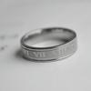 Estilo Europeo y Americano Nuevo Anillo de Número Romano de Acero Inoxidable Moda Urbana Hip-Hop Acero de Titanio Anillo de Corrosión Oro Rosa para Hombre