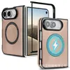 Nuevo para iPhone Funda Magnética Duo para Teléfono Cuero de PU de Alta Calidad Apple Pantalla Plegable Funda Protectora Anticaídas