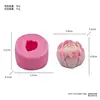 Molde de Silicone para Vela Perfumada Floral DIY Pedra Aromática de Pétala Molde para Sabonete Artesanal Gesso Resina