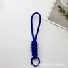 Lanyard para Teléfono Trenzado Multicolor de Moda, Lanyard Corto Tejido Creativo, Llavero para Funda de Teléfono, Correa Desmontable Anti-Pérdida