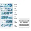 Paquete de 6 Diamantes de Grado Comercial Nacional 1440 Piezas Fondo Plano Rhinestones de Vidrio Ss3-Ss10 para Decoración DIY de Teléfono y Accesorios para Uñas
