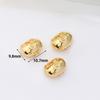 Colgante de oro real de 18 quilates chapado en cobre puro tridimensional sólido que conserva el color, accesorio de pulsera con cierre de longevidad, colgante de lingote D111