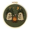 Amazon Transfronterizo Hilo DIY Kit de Bordado de Punto de Cruz Navidad Halloween Punto de Cruz Divertido Bordado Hecho a Mano Regalo