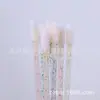 Cepillo de Pestañas y Labios de Doble Uso con Doble Cabeza Personalizado por el Fabricante, Cepillo Desechable de Varilla de Cristal para Cejas y Pestañas, Pincel de Maquillaje y Herramienta de Cepillo para Cejas