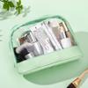 Bolsa Cosmética de PVC Venta al Por Mayor Fabricante de Bolsa de Aseo Transparente Venta al Por Mayor al Contado Logotipo Personalizado Gran Capacidad Impermeable Bolsa de Cosméticos de PU