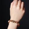 Pulseira de Nó de Bambu com Contas Fengduo Proverbio de Seis Caracteres Pulseira de Contas de Oração Masculina Pulseira Feminina Design Único Estilo Casal Joias