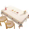 Mantel de Mesa con Estrellas y Personajes de Dibujos Animados 2026 Modelo Nuevo Impermeable a Prueba de Aceite Lavable Resistente al Calor Mantel de Mesa Rectangular Cubierta para Mesa de Café