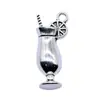 12X28mm 2.2g Plata Antigua Joyería Accesorios DIY Venta al por Mayor Artículos de Uso Diario Colgante de Vaso de Jugo de Limón