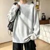 Sudadera negra con cremallera y cuello redondo para hombre, estilo americano de otoño, capa interior de manga larga para adolescentes, nueva tendencia 2026, top holgado