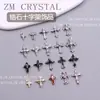 Zm Nuevo Super Flash Circonita Cruz Joyería para Uñas Arte de Uñas Joyería de Circonita Incrustada Plata Blanco Negro Cobre Joyería de Diamante para Uñas 28