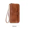 Cartera Larga para Mujer de Nuevo Estilo Transfronteriza, Portatarjetas tipo Acordeón con Estampado de Leopardo Retro, Bolso Todo en Uno, Bolso de Mano Multifuncional de Gran Capacidad