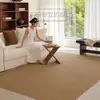 Alfombra Imitación Sisal para Sala de Estar, Sofá, Mesa de Café, Alfombra de Área Grande, Estilo Madera Natural, Alfombra para Dormitorio Principal del Hogar