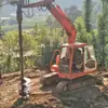 Maquinaria de Cimentación Perforadora Helicoidal Excavadora Barrena de Perforación Perforadora Cambiar Barrena Taladro Venta Directa de Fábrica Ingeniería de Suelos