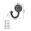 Jingmao Hardware Estilo Chino Nuevo Bronce Antiguo Aleación Negra Gancho para Ropa Gancho de Pared Clásico Aleación de Zinc Pared