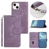 Universal para Funda de Teléfono Móvil 14Pro Funda de Cuero para Teléfono Móvil iPhone 14 Estilo Nuevo Correa para Colgar S23 Funda Protectora Flip Doble Colgante