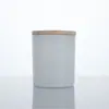 Copo de Vidro Fosco com Padrão Personalizado Vazio para Vela Suporte Criativo para Vela de Aromaterapia Frasco Transparente para Vela Perfumada