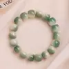 Cuentas de oración Bodhi naturales para envolver el dedo pulsera de raíz de Bodhi suave tipo piel de yin gradiente estilo antiguo barril cuentas de oración budistas cuerda de mano artículos de juego cultural hombres al por mayor