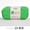5 Fios de Fio de Algodão Penteado, Fio de Algodão Leite Médio-Grosso, Bola de Lã, Kit de Material para Tricô Crochê DIY Artesanal de Boneca