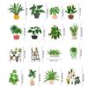 CT134-143boho pegatinas magnéticas para refrigerador tema de texto de incentivo de planta verde fresca hebilla magnética para notas