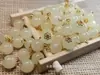 Botões para Cheongsam de Contas Redondas Imitando Jade Estilo Chinês Botões de Acessórios Antigos Decorativos para Traje Tang Retrô Dinastia Han Rosa