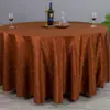Mantel de Hotel de Color Sólido Jacquard Ultrasónico Tela de Poliéster Mantel Redondo Evento de Banquete Gancho para Comida Mantel de Flores